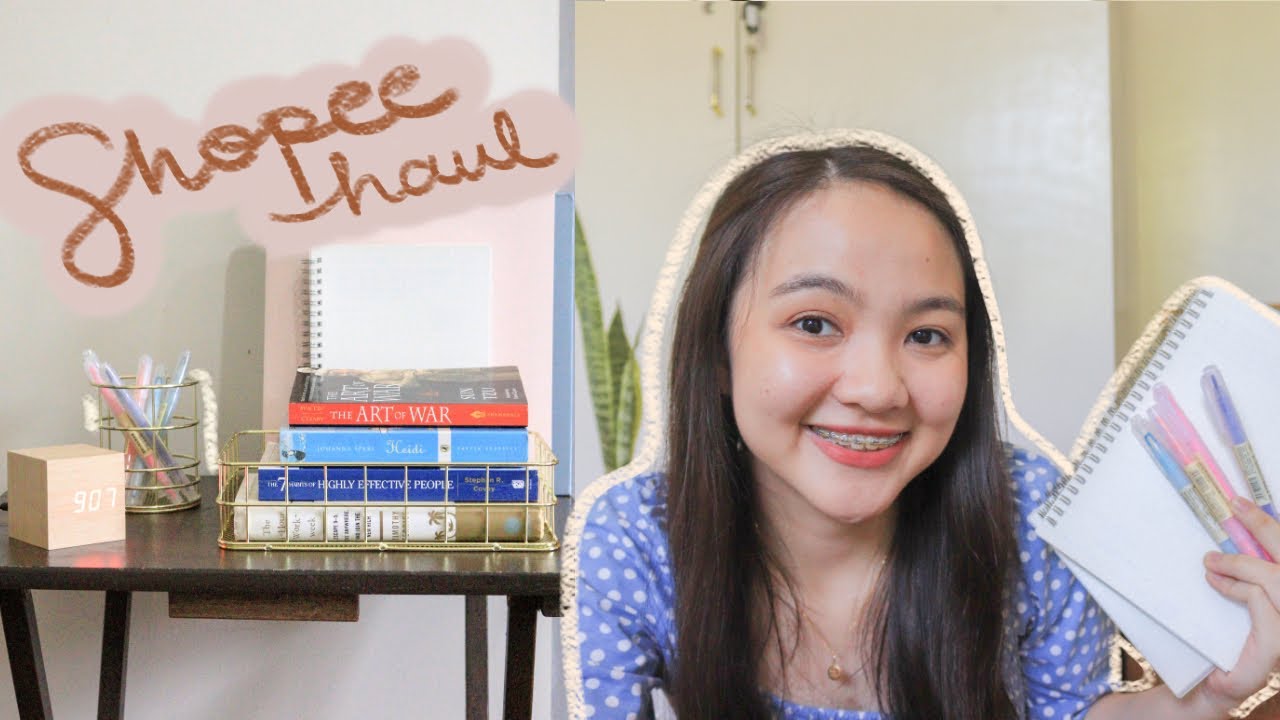 Shopee Haul l back to school supplies + room decor (philippines) l heyitsbey