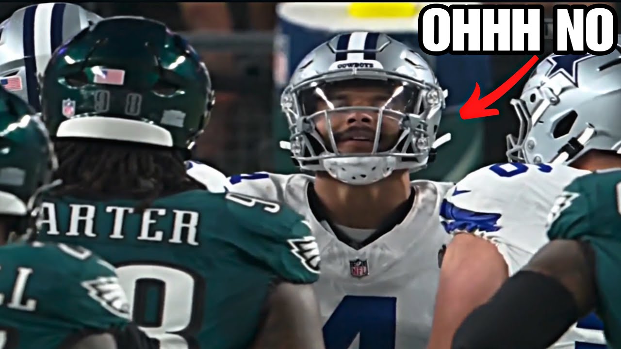 UNSEEN FOOTAGE: Dak Prescott SPITS NEAR Jalen Carter 😳 | Eagles vs Cowboys Highlights 