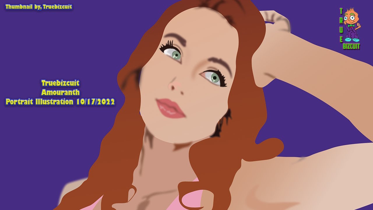 [Amouranth] Vector Portrait Art | Twitch Streamer Vector Artwork by TrueBizcuit #31