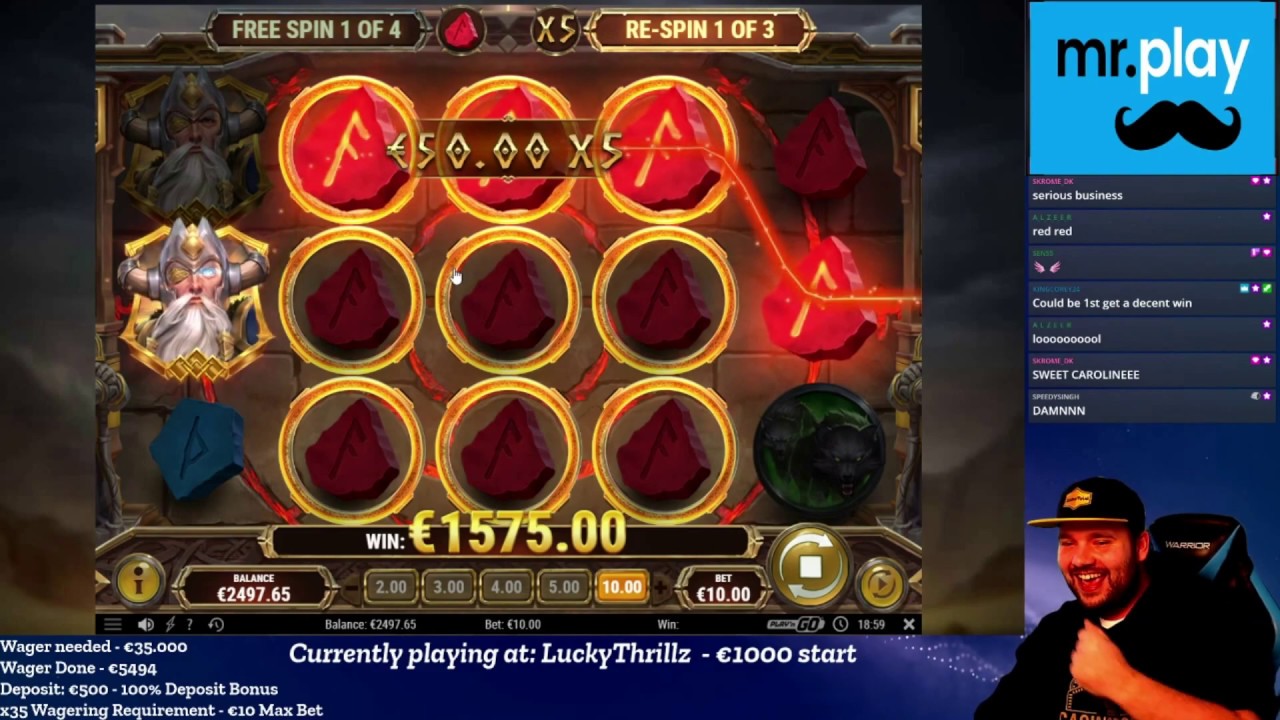 HUGE WIN on Ring of Odin Slot Game at Lucky Thrillz Casino | EkstraPoint