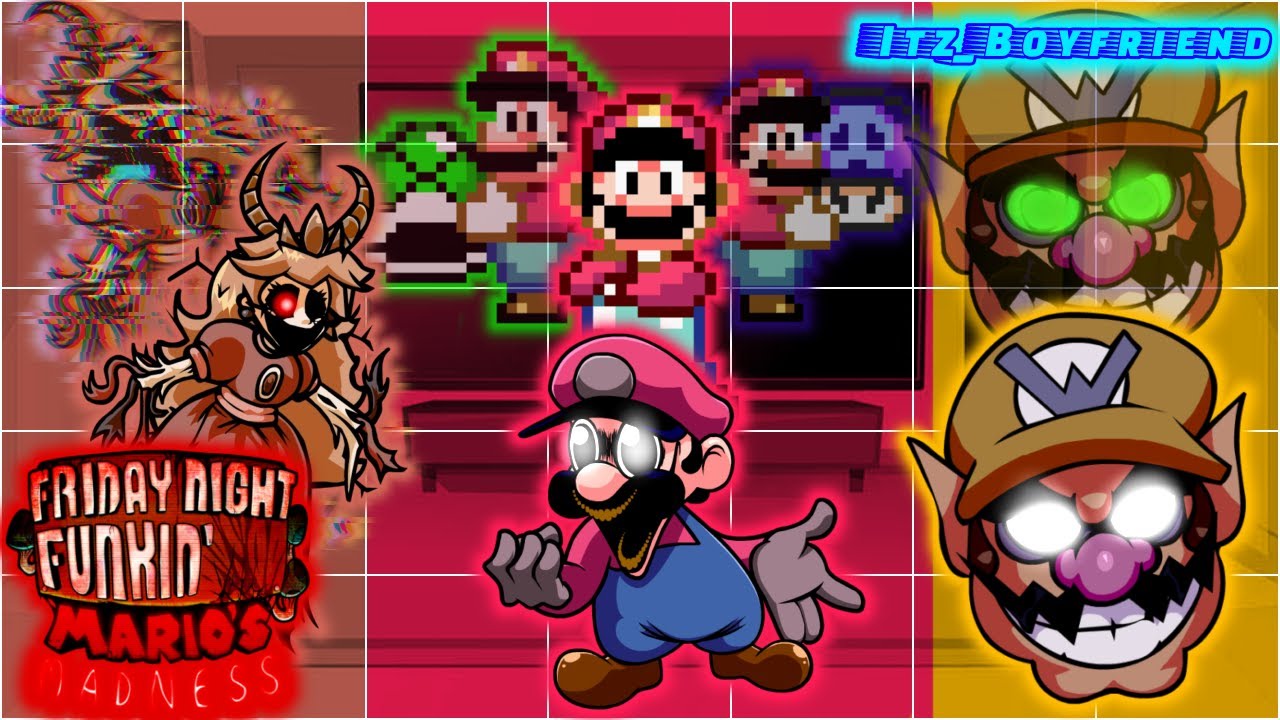 Super Mario Bros and Characters react to Mario Madness v2 Part 3 || || Itz_Boyfriend ||