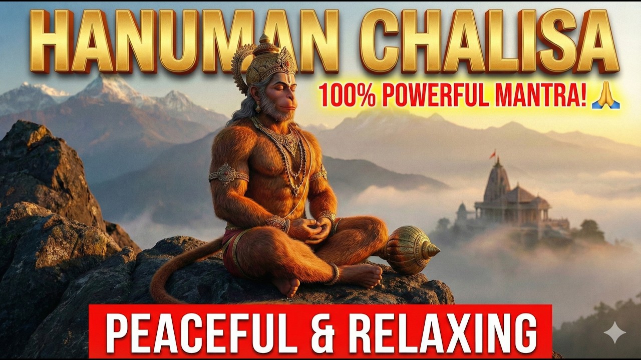 Sri Hanuman Chalisa ॐ श्री हनुमान चालीसा | The Sacred Smile Chant for Deep Peace & Success 🙏