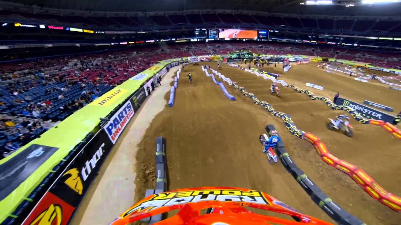 GoPro HD: Jimmy Decotis Practice Lap 2013 Monster Energy Supercross from St. Louis