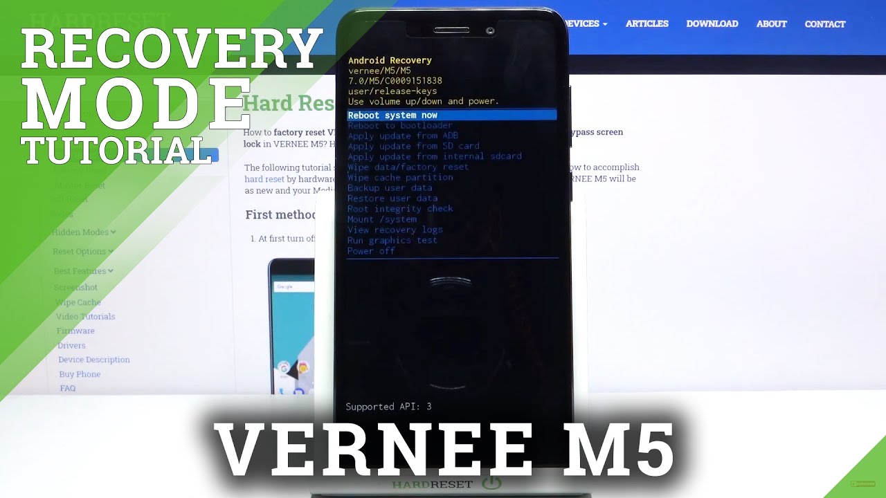 How to Use Recovery Mode on VERNEE M5 &ndash;  Open & Close Mode
