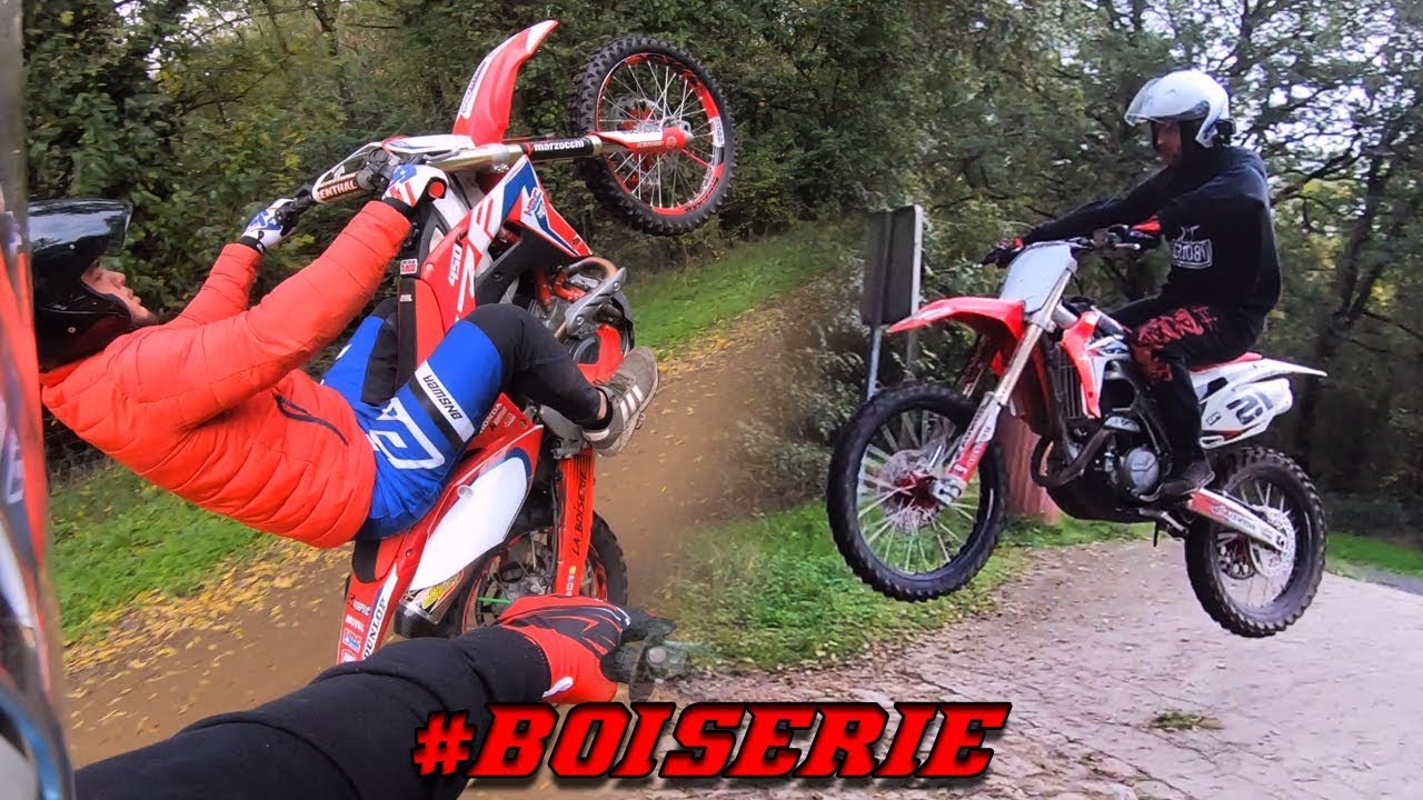 Je tente de suivre LA BOISERIE en YZF 450 Ft Babass ( Lulu me jump a 1m de la tete ! 😱 )