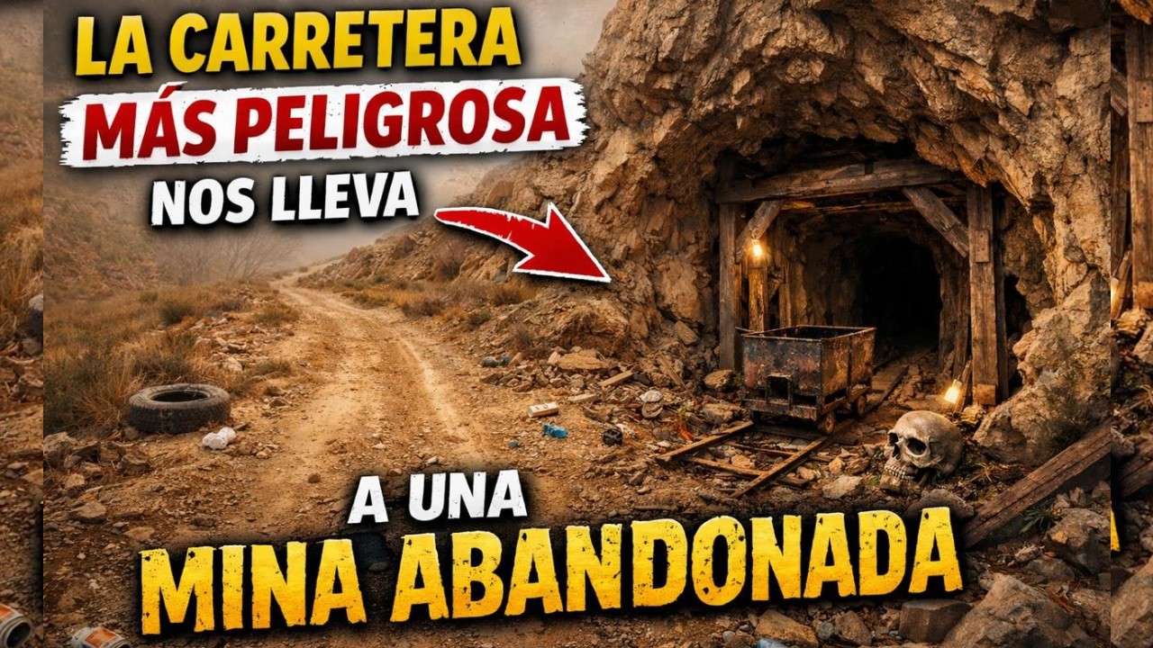 Llegamos a una mina abandonada y pasamos por la carretera mas peligrosa para llegar la ciudad