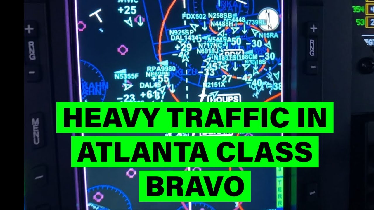 Landing inside Atlanta's BUSY Class Bravo Airspace | Flying a STAR | Stone Mountain Georgia