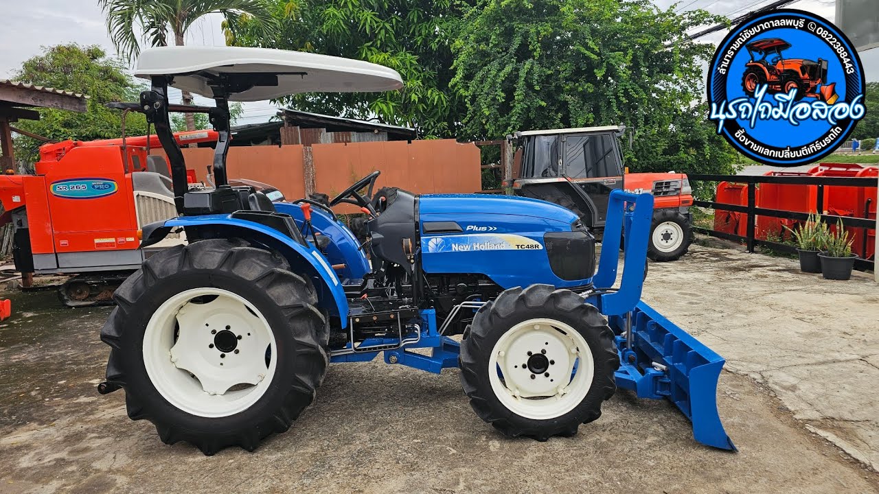 ❌️ขายแล้ว❌️NEW HOLLAND TC48R PLUS  อุปกรณ์หน้า-หลัง 225,000 สนใจ 0822388443 นุรถไถมือสอง🚜