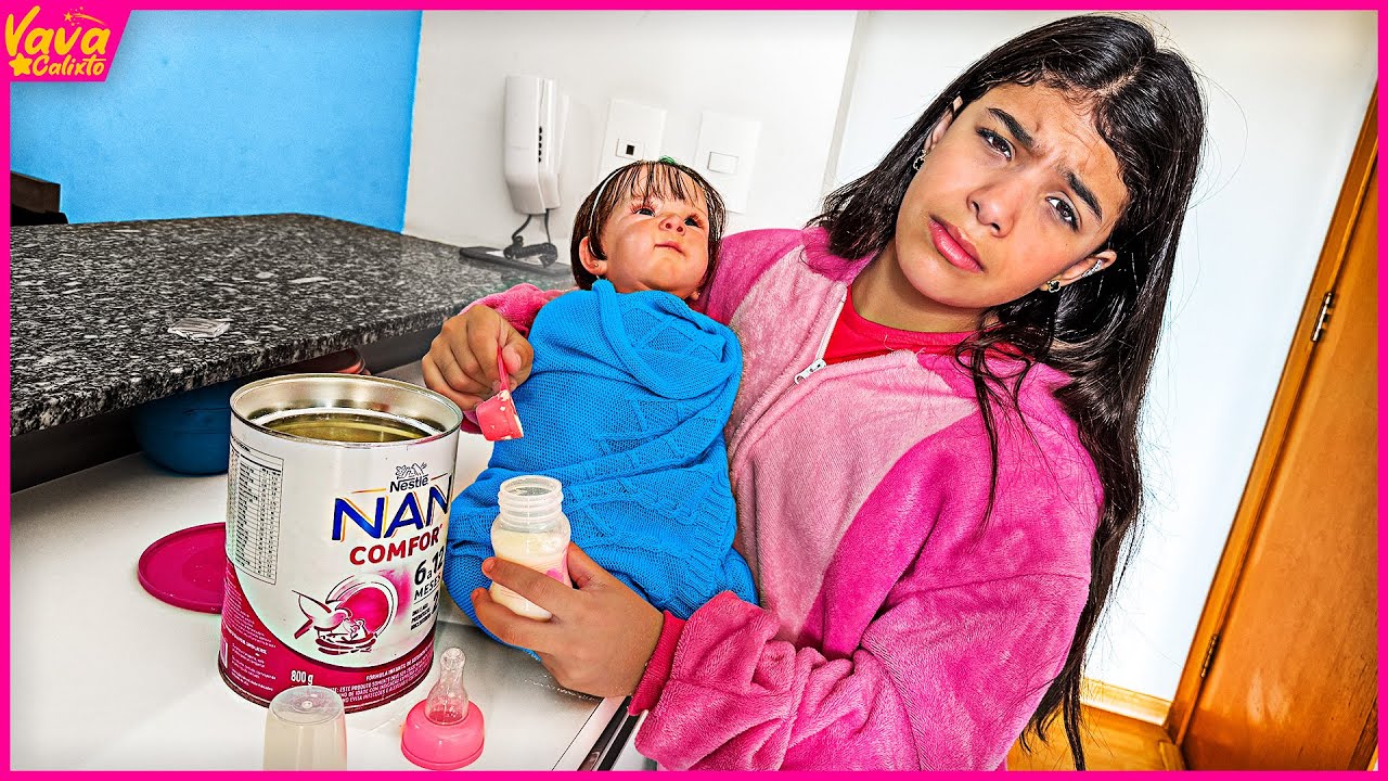 A VAVÁ FICOU CUIDANDO O DIA TODO DA BEBÊ REBORN !!!