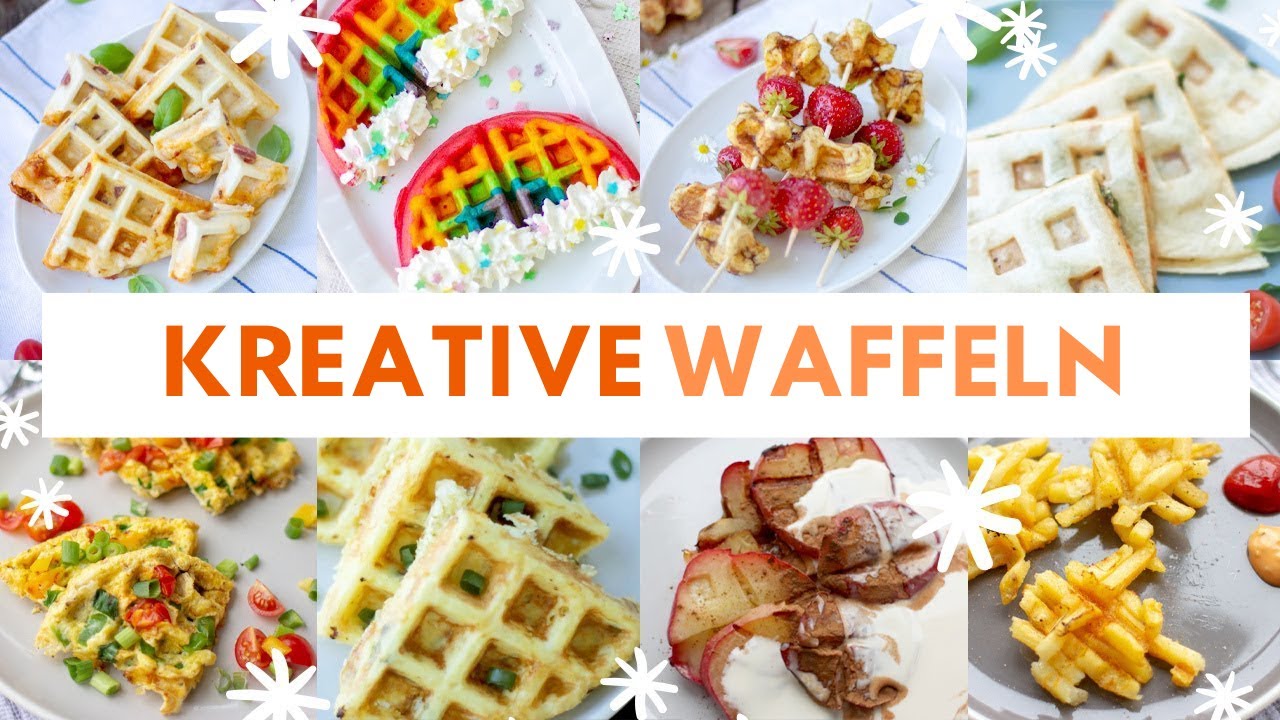 9 UNGEWÖHNLICHE Rezepte für das Waffeleisen! | Auch Ideen für die Lunch Box
