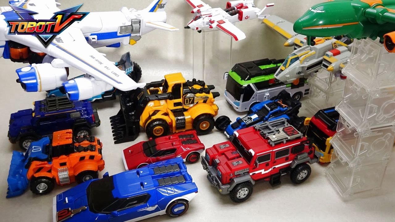 大集合 トボットＶ３ 全ロボ 変形＆合体 Tobot V season3 all robot 또봇V