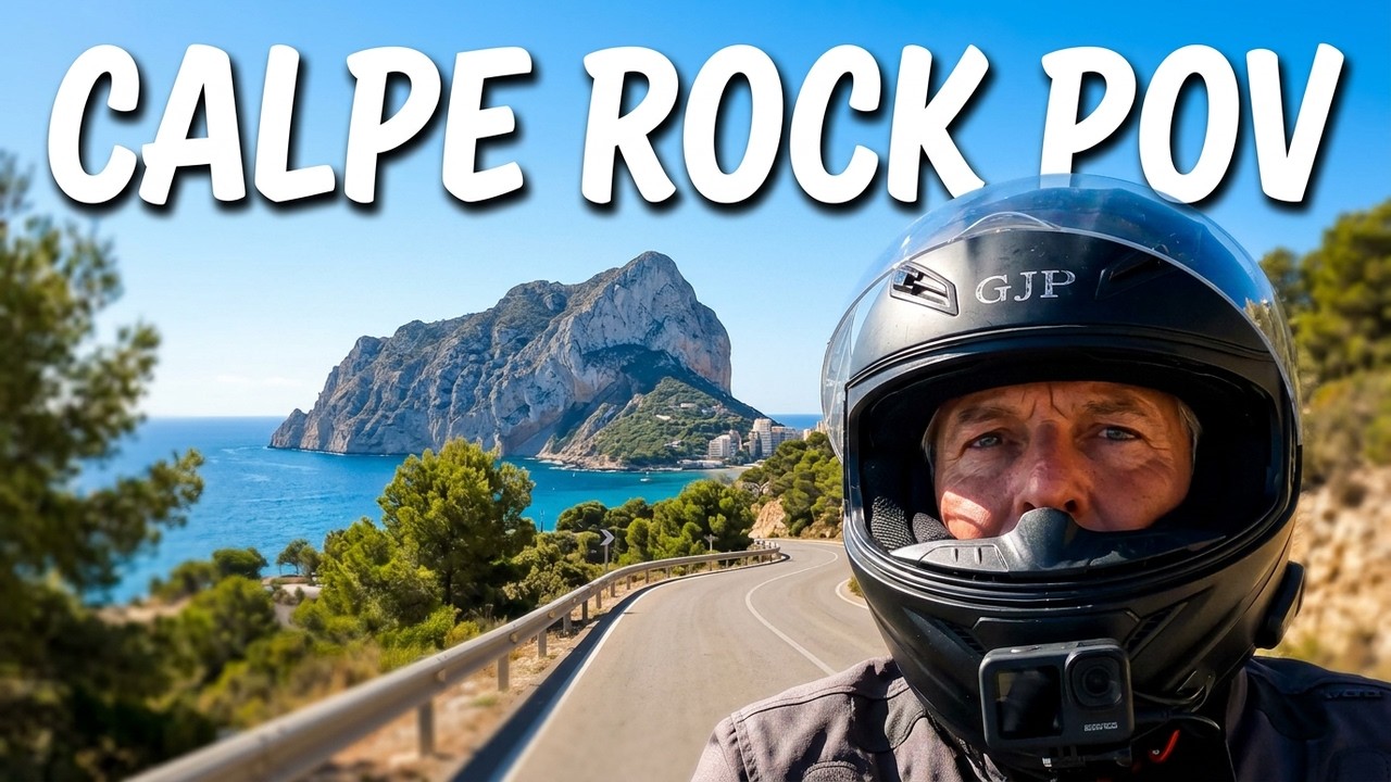 Spain Motorcycle Ride 4K POV 🇪🇸 Calpe Rock Costa Blanca