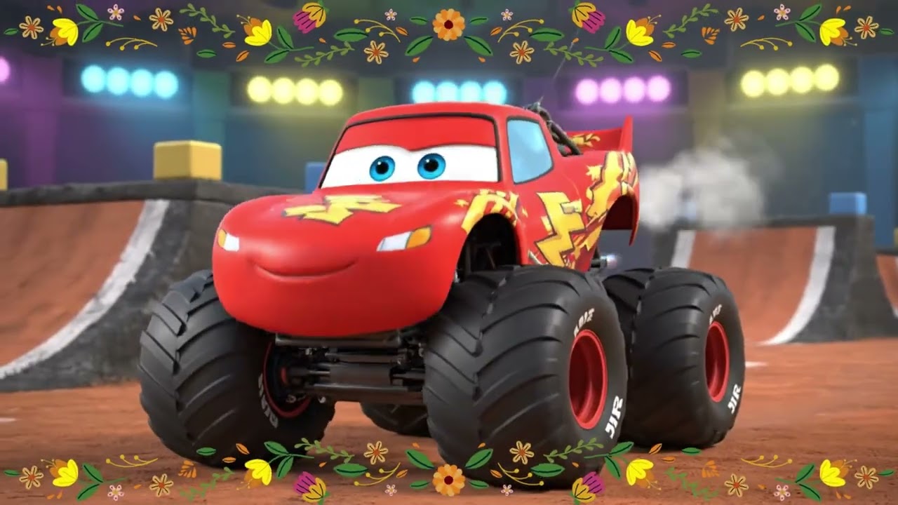 McQueen Monster Truck destruye autos de juguete 🏁🚙 | Canción infantil divertida para bebés y niños