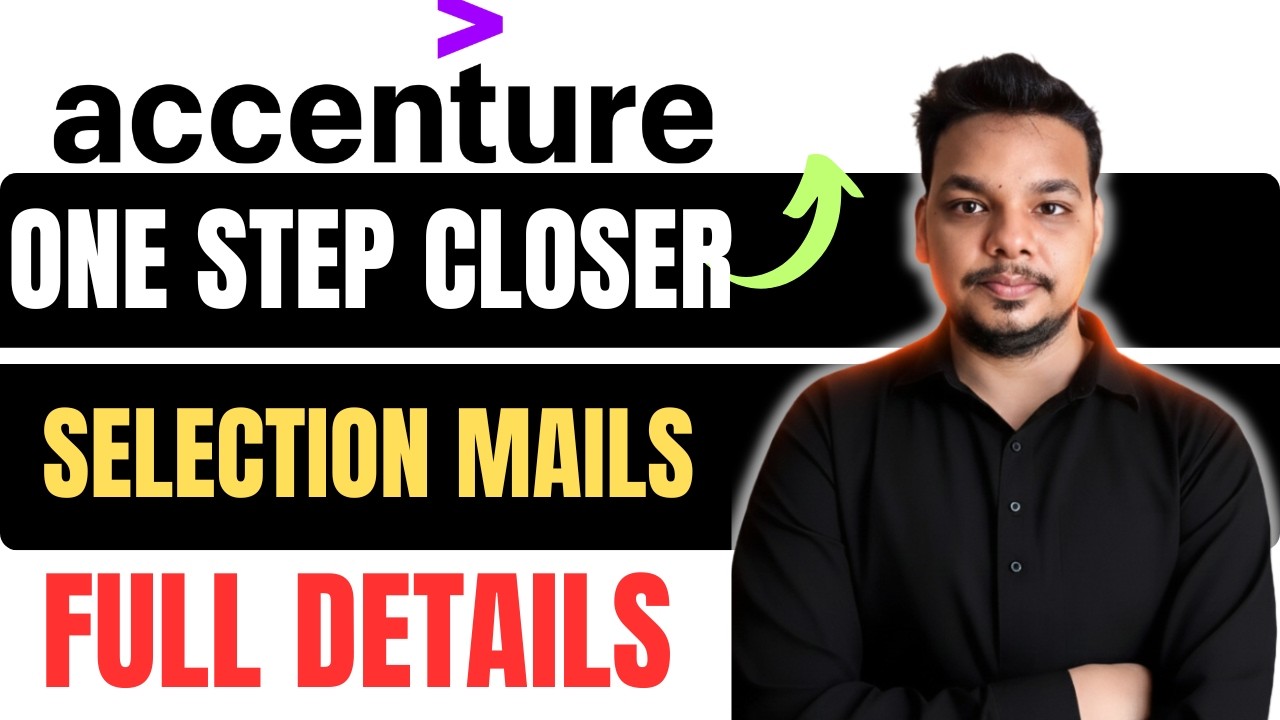 Accenture Biggest Update | One Step Closer Mail | Background Verification | Accenture Hiring Update