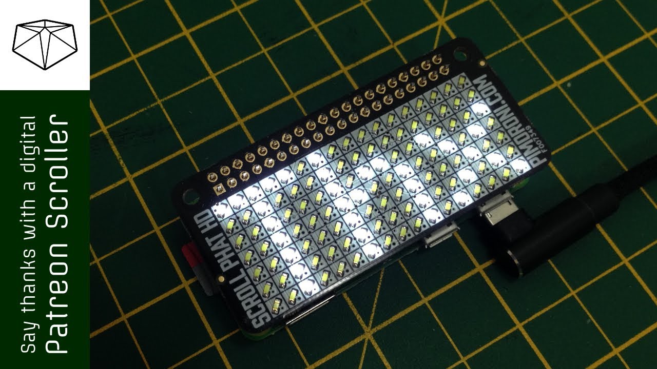 Building a Patreon Scrolling LED Display //How-to