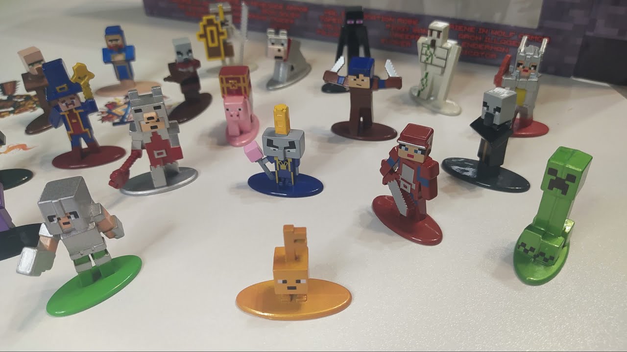 Набор металлических фигурок Майнкрафт Minecraft Dungeons (Set of metal figurines Minecraft)
