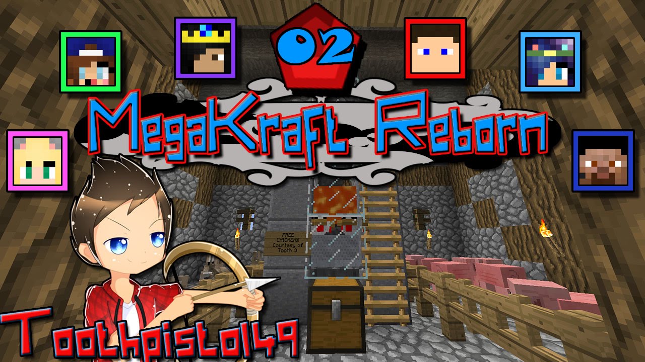 Tooth's MegaKraft Reborn SMP |02| - Free Food!