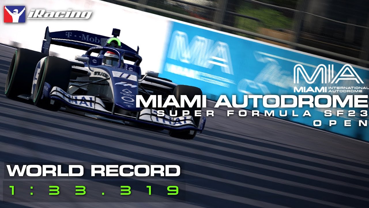 iRacing Super Formula Open | 2026 S1 Miami GP Race World Record (1:33.319)