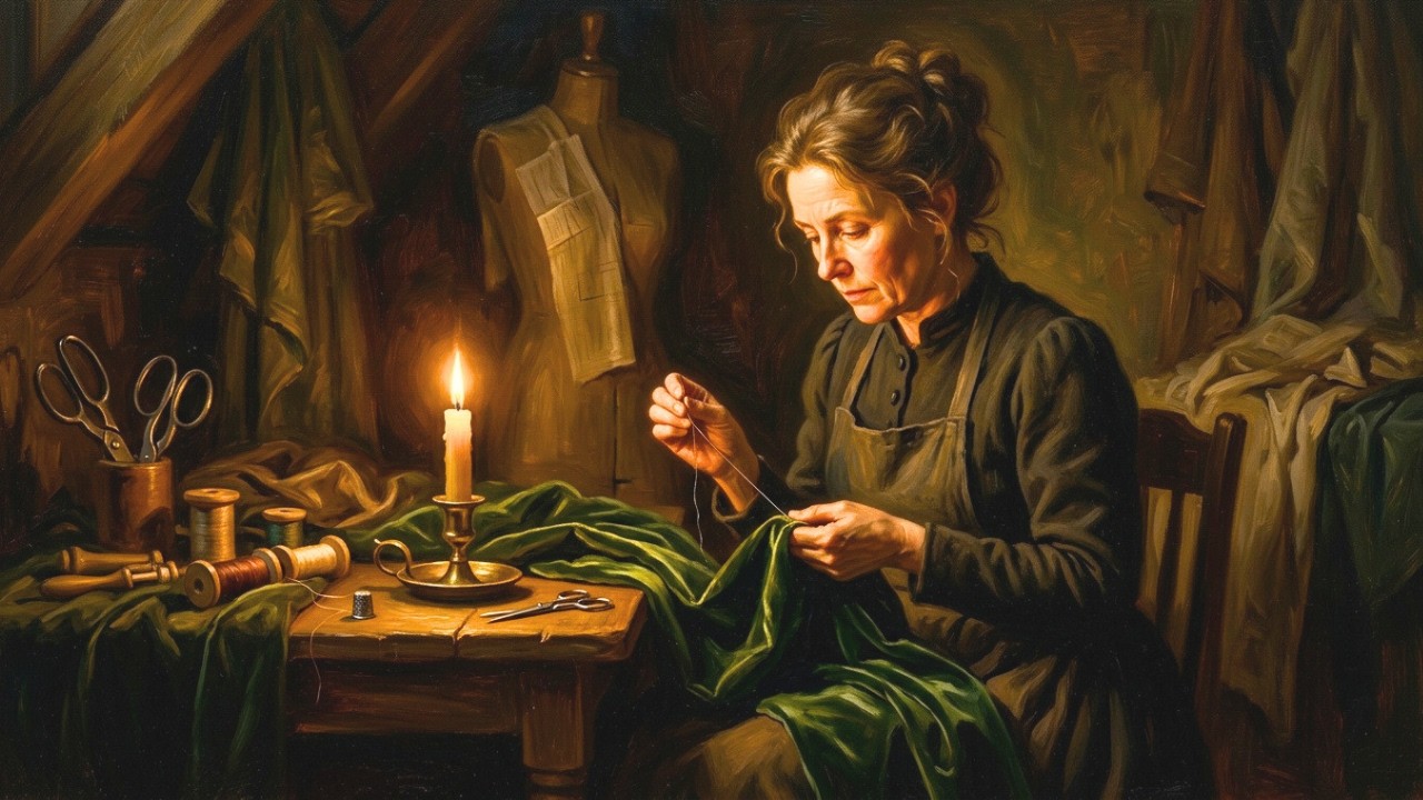 The Victorian Dressmaker | Visual Poem | Living Oil Painting & Soft Piano