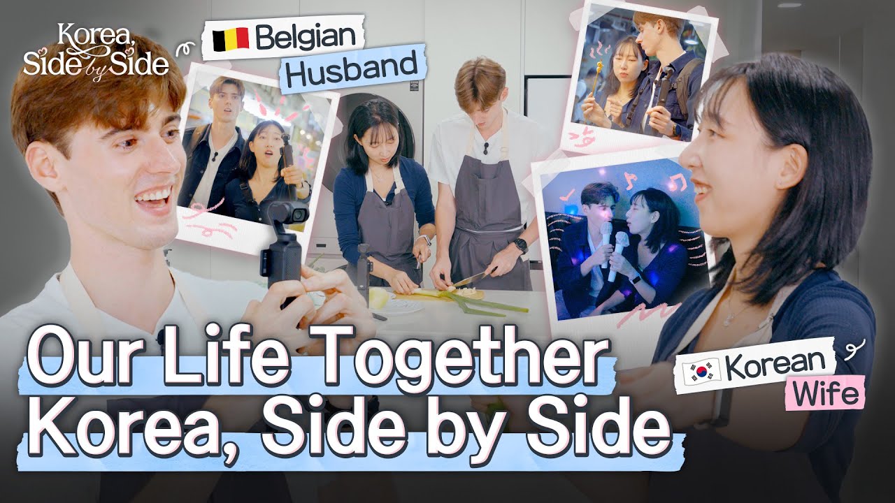 Korean Wife & Belgian Husband Cook Bossam & Explore Traditional Market | Korea, Side by Side EP.03