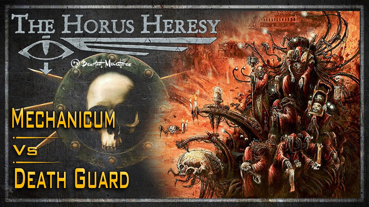 Death Guard Vs Mechanicum - Horus Heresy Battle Report - Age of Darkness