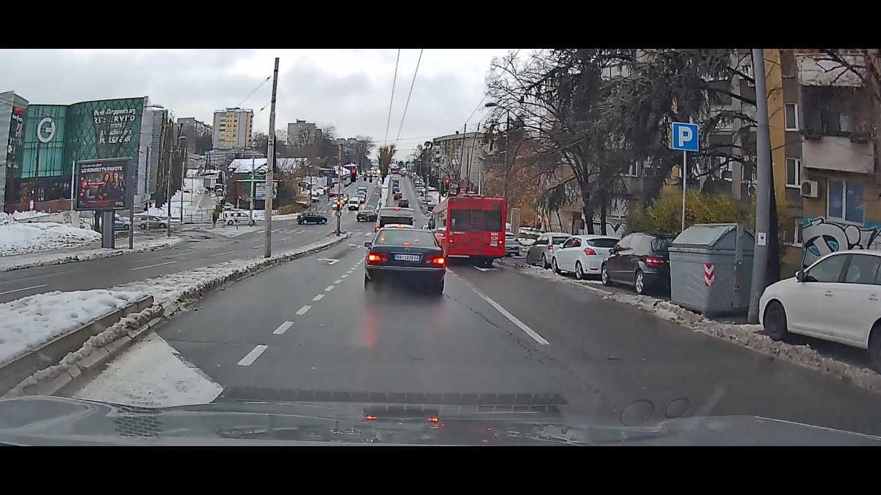 Vojislava ilica i Beo Shopping Centar po danu, Beograd, decembar 2024