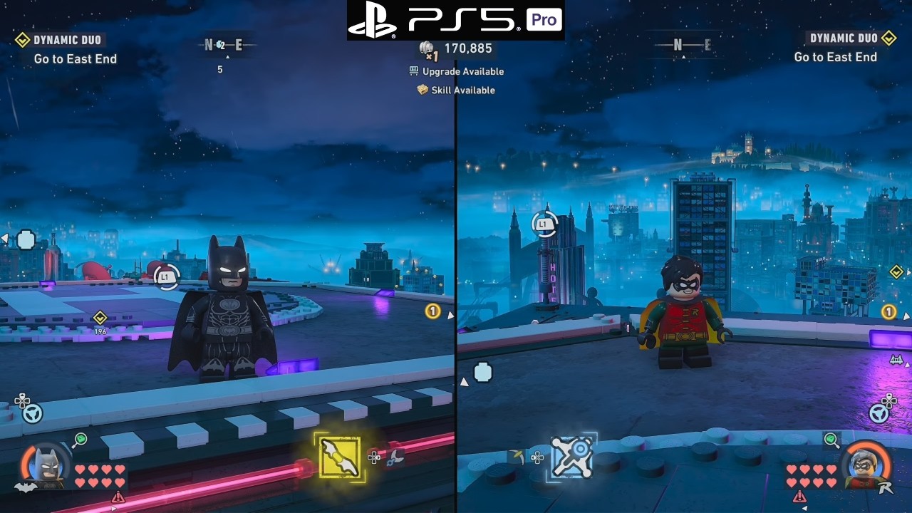 LEGO Batman: Legacy of the Dark Knight &mdash; игра для двух игроков в режиме *свободного перемещения* ...