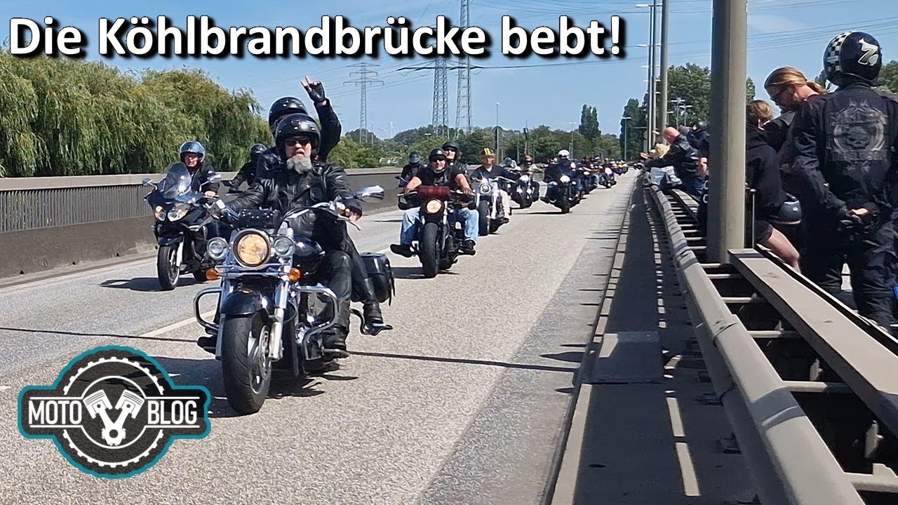 Hamburg Harley Days 2025 | Die Parade auf der Köhlbrandbrücke | RAW 4K