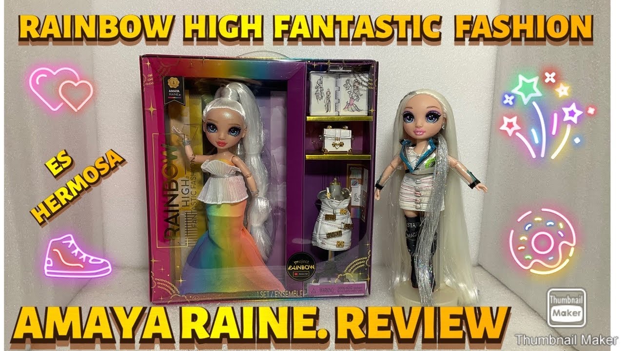 RAINBOW HIGH FANTASTIC FASHION, AMAYA RAINE DOLL, VALE LA PEÑA POR 37 dólares?