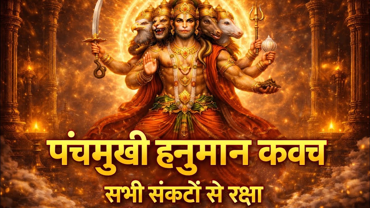 पंचमुखी हनुमान कवच | सभी संकटों से रक्षा | Panchmukhi Hanuman Kavach | Powerful Hanuman Bhakti