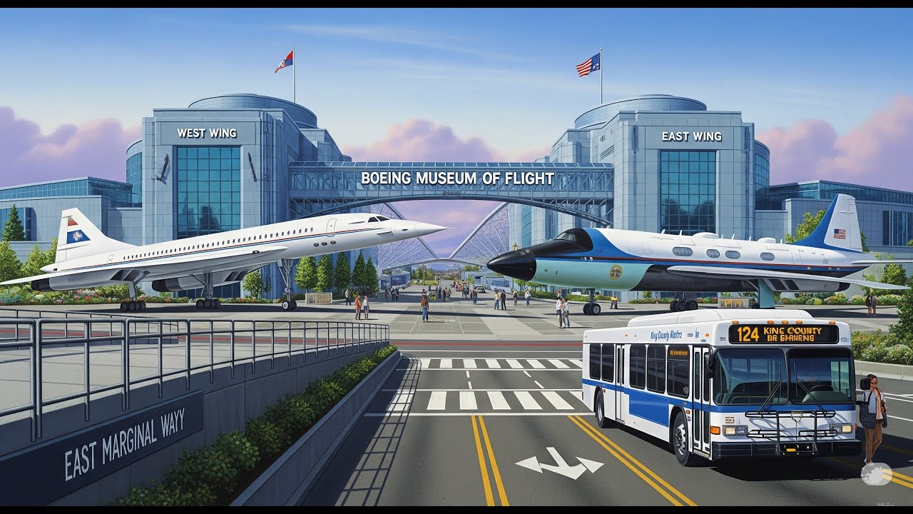 Downtown Seattle to Boeing Museum of Flight