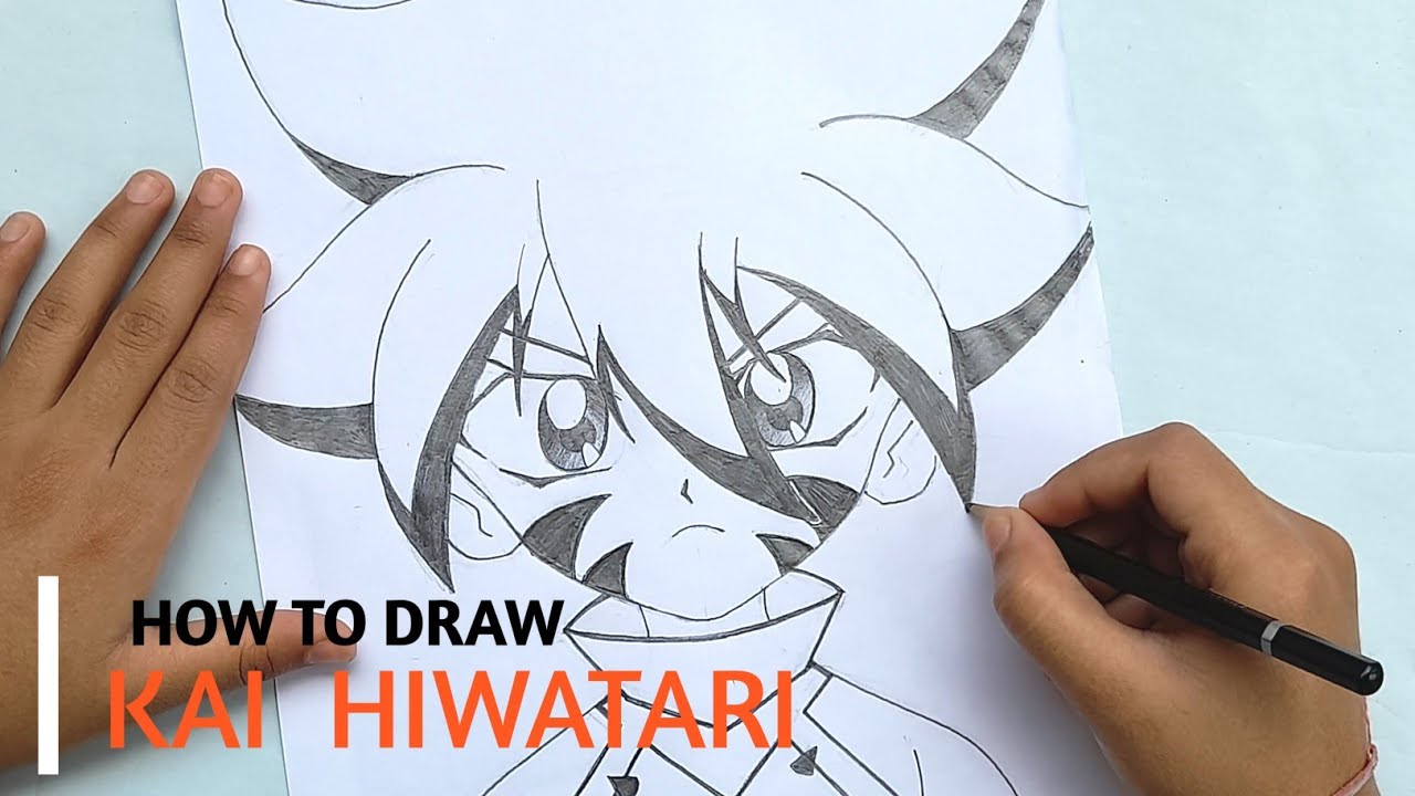 How To Draw Kai Hiwatari From Beyblade | Pencil Sketch | Anime Drawing