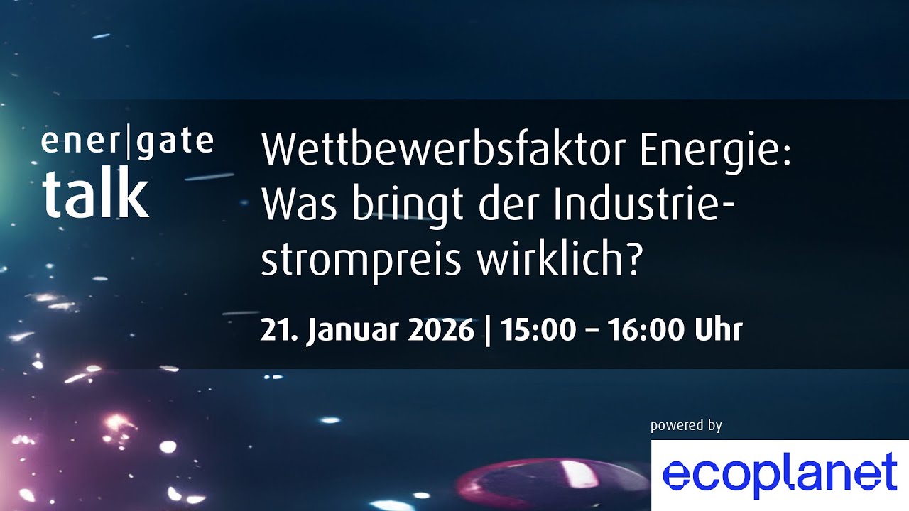 energate talk | Wettbewerbsfaktor Energie: Was bringt der Industriestrompreis wirklich?