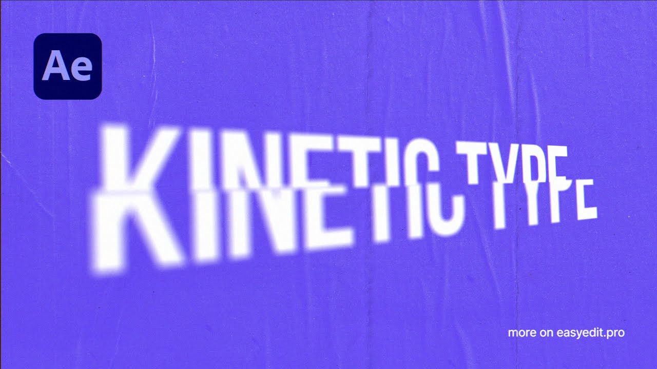 Учебник по кинетической типографике | Анимация текста в After Effects
