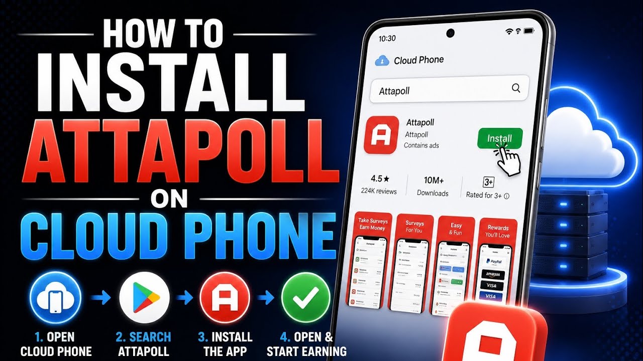 HOW TO INSTALL ATTAPOLL ON CLOUD PHONE 