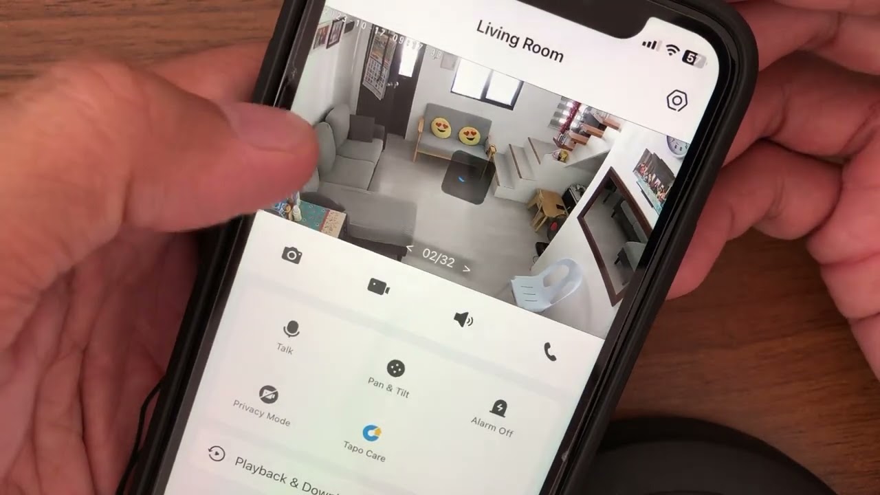 TP-Link TAPO user interface for TAPO CAMERAS