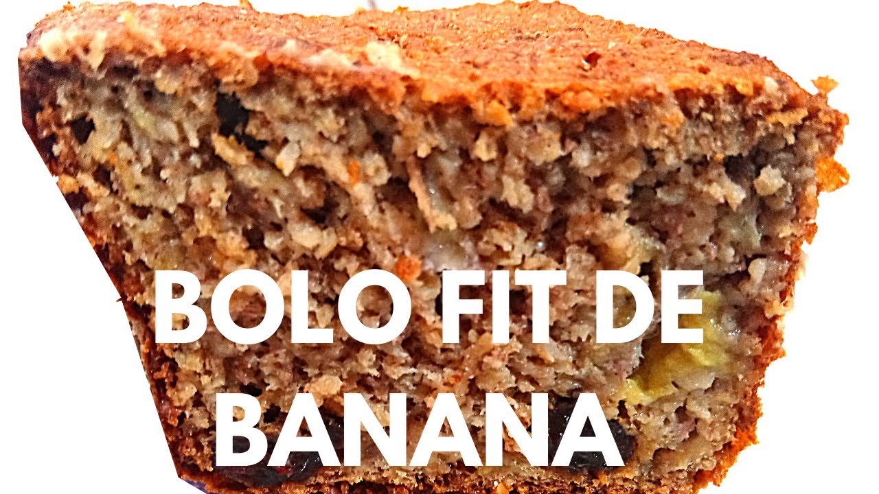 Bolo de Aveia com Banana ( Sem Farinha, Sem Açúcar e Sem Leite).