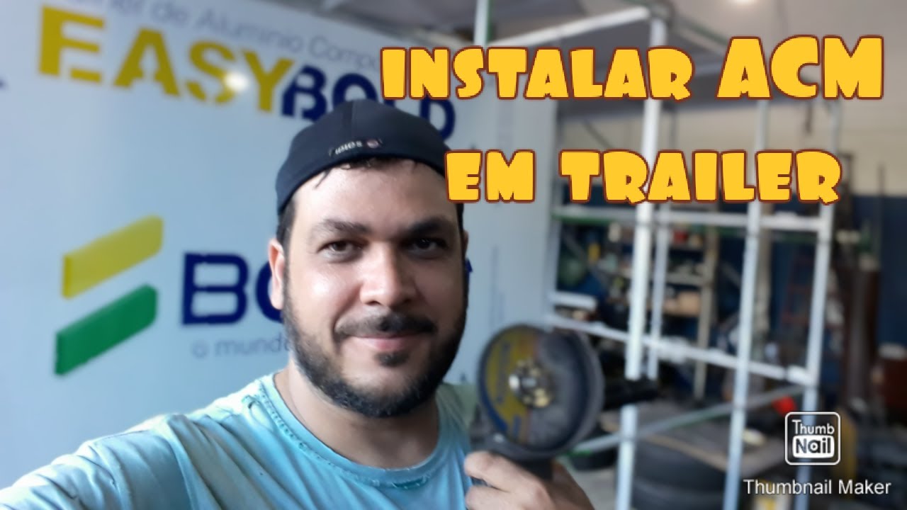 ACM - revestindo trailer com chapa ACM