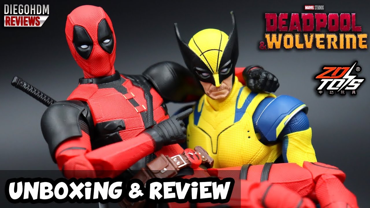 Deadpool e Wolverine ZD Toys Unboxing e Review BR