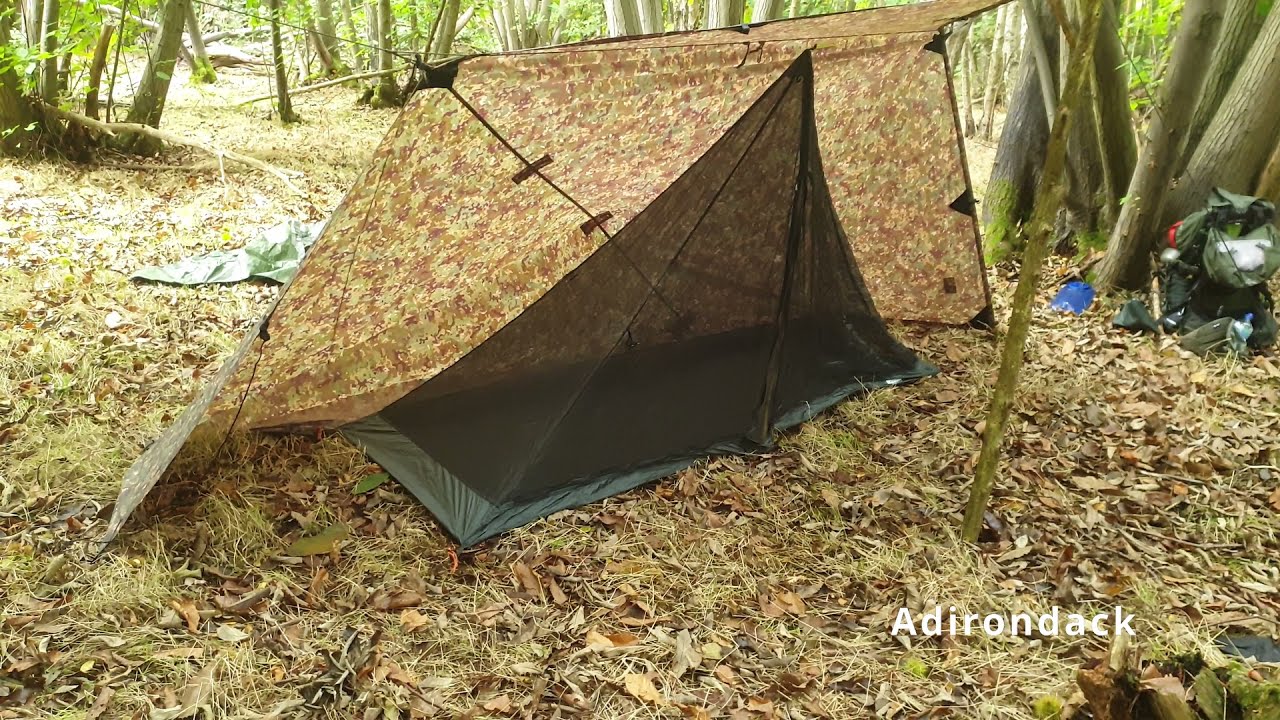 DD Solo Mesh Inner Tent with 3x3 Tarp Configurations.