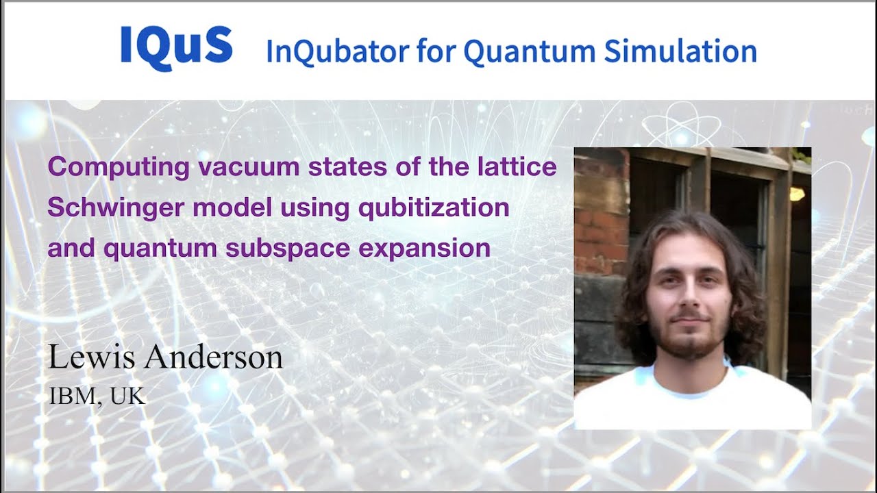 Lewis Anderson: Computing vacuum states of the lattice Schwinger model using qubitization and QSE