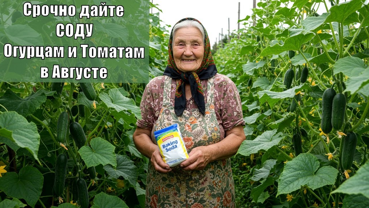 Срочно дайте СОДУ Огурцам и Томатам в Августе и будете собирать урожай ведрами до заморозков!