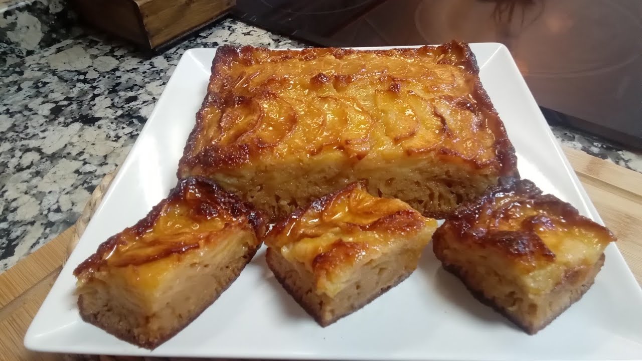 TARTA DE MANZANA con muchísimo sabor y una textura y aroma delicioso, te encantará está receta 👌🏼