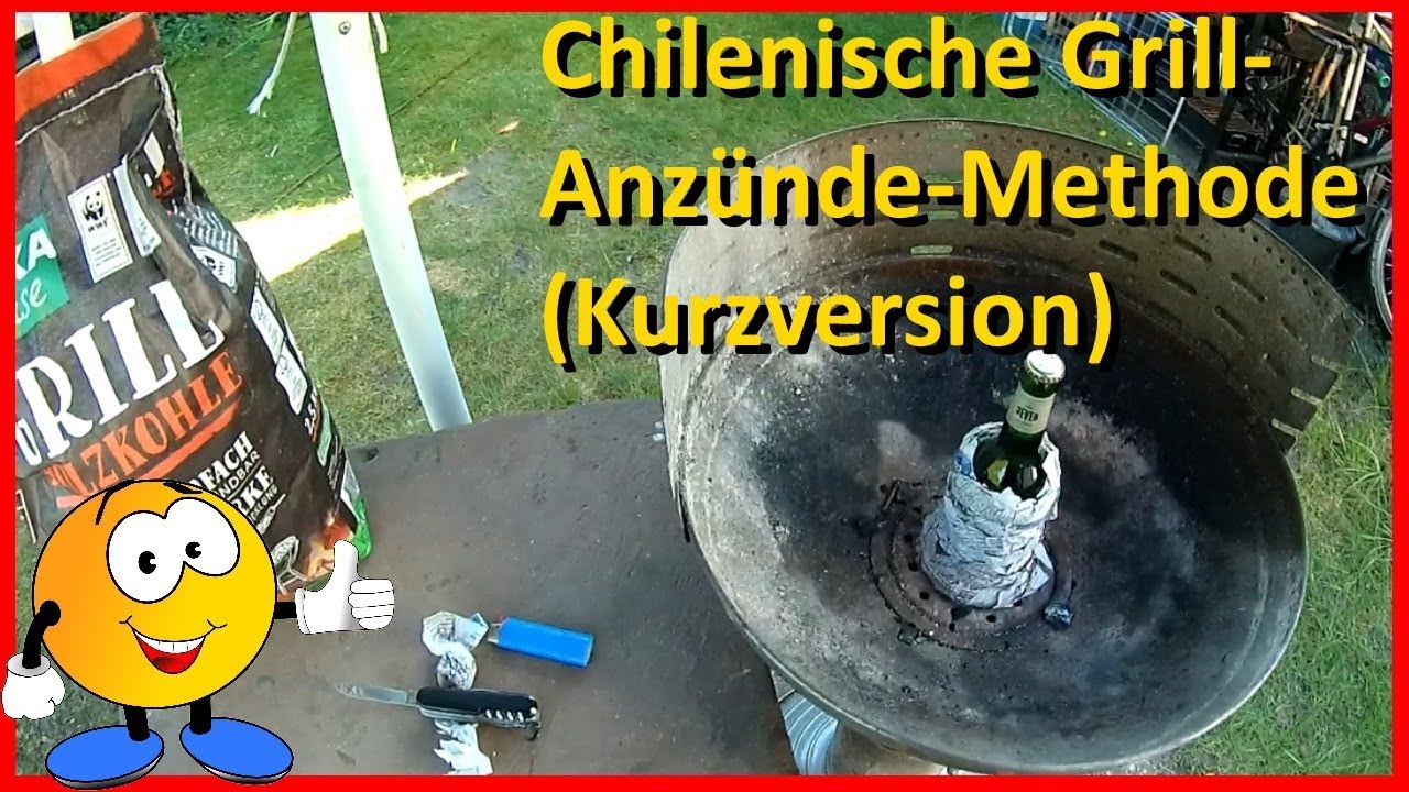 Trick: Grill anzünden mit Zeitungspapier, OHNE Grillanzünder (Chilenische Methode, Kurzversion)