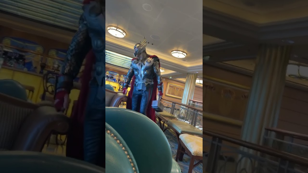 Thor wandering around our #cruise ship #marvel #thor #dcl