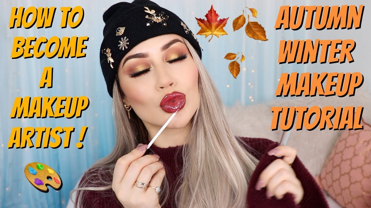 Warm smokey Makeup tutorial and how to become a professional makeup artist CHIT CHAT!