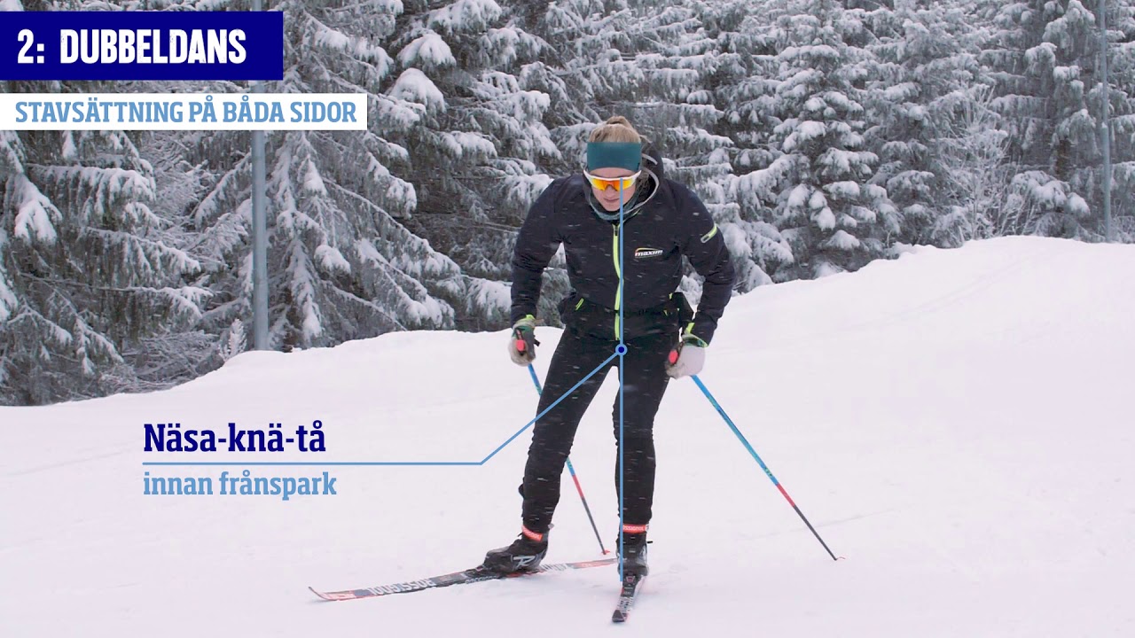 L&auml;ngdskid&aring;kning skating: Teknik