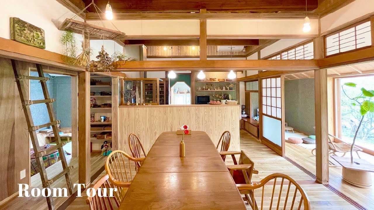 SUB[Japanese room tour]Living in a one-story old folk house | Traditional building