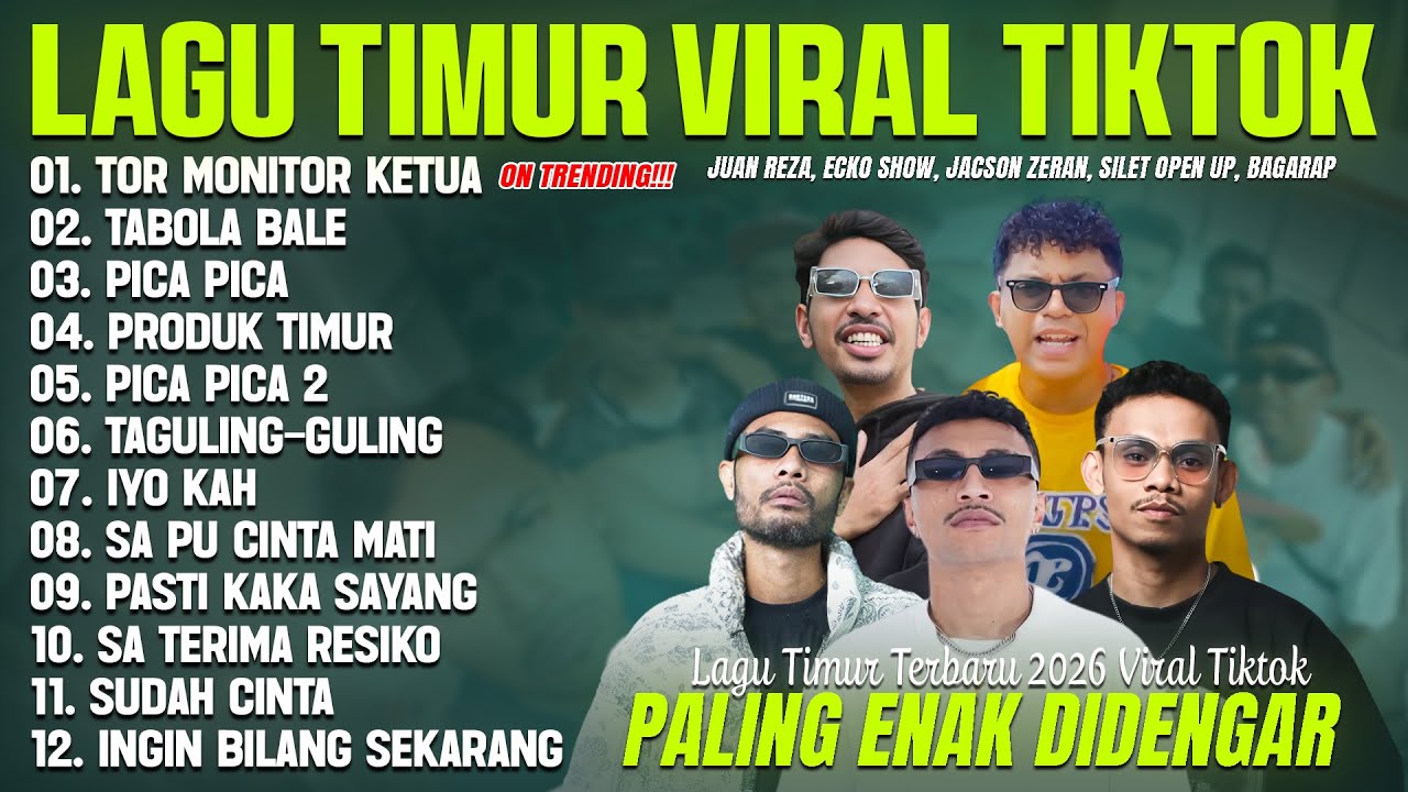 TOR MONITOR KETUA (LIRIK) ECKO SHOW, JUAN REZA, SILET OPEN UP MIX DLL - LAGU POP TIMUR TERBARU 2026