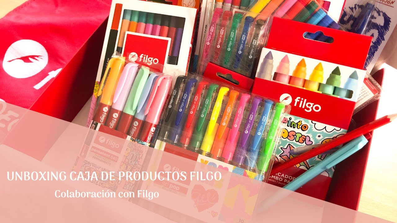✂Mi primera colaboración con la marca filgo - unboxing materiales stationery para bullet ✂